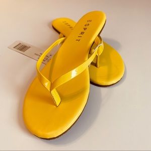 ESPIRIT party flip flop in yellow